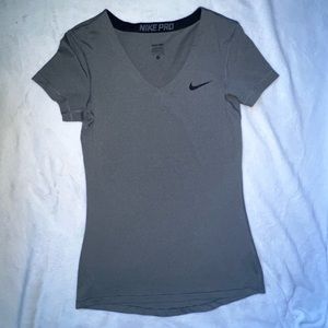 Nike pro dri fit v neck shirt